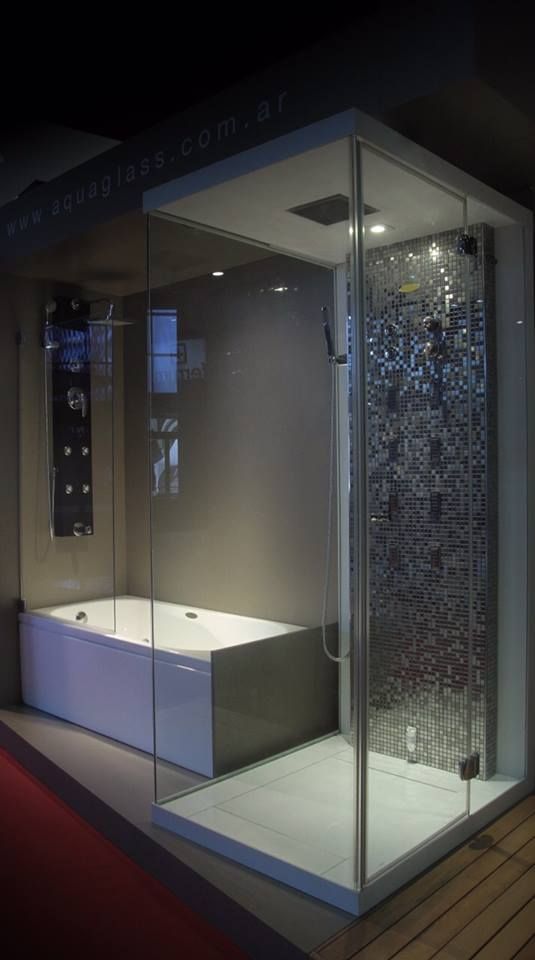 Hidromasajes, Minipiscinas & Ecobox, AQUAGLASS AQUAGLASS Modern bathroom Bathtubs & showers