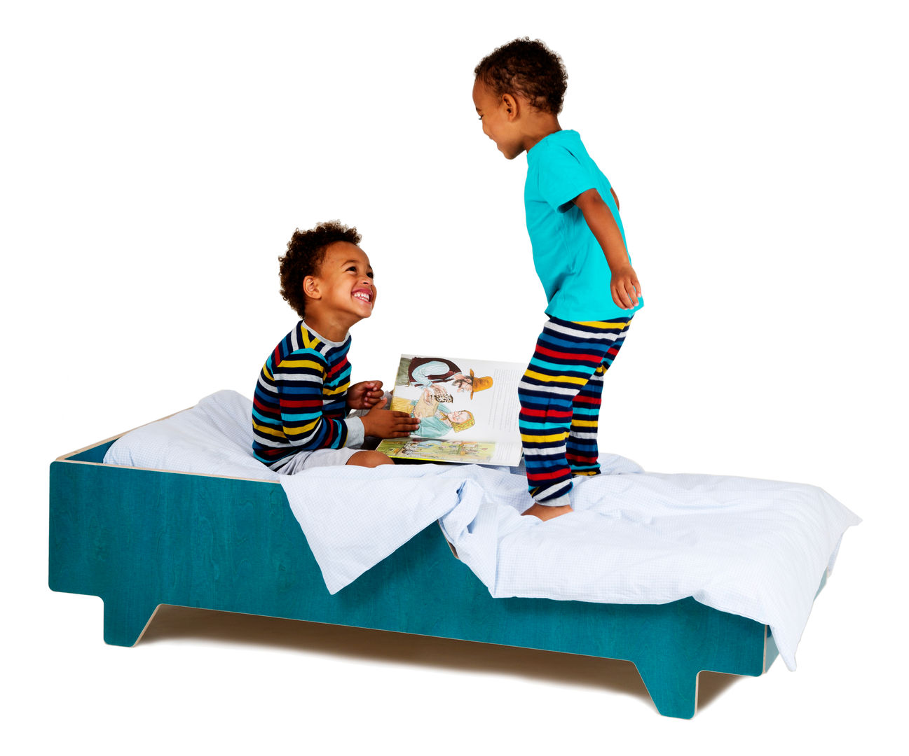 Kidskoje: Kojote - Babybett, Juniorbett, Maltisch und Regal Kidskoje Moderne Kinderzimmer Holzwerkstoff Transparent Betten und Krippen