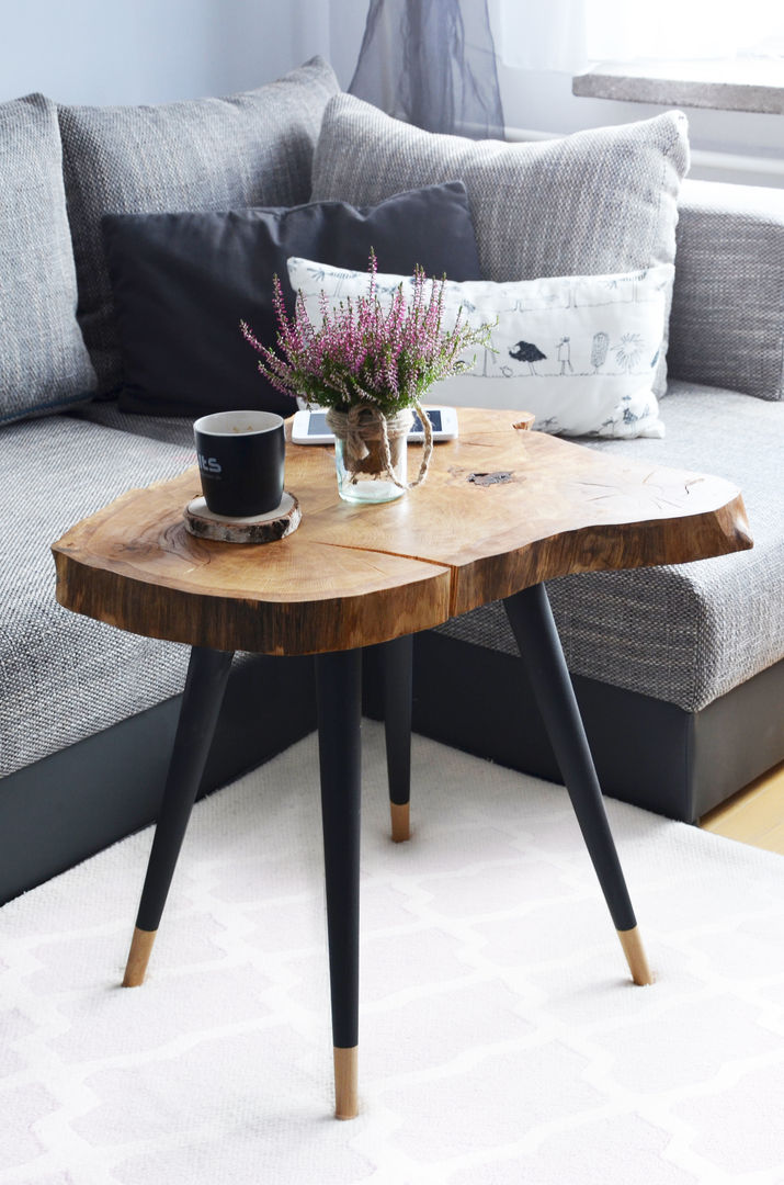 BIG STILL WOOD Coffee Table - Black, D2 Studio D2 Studio 스칸디나비아 거실 우드 우드 그레인 소파테이블 & 협탁