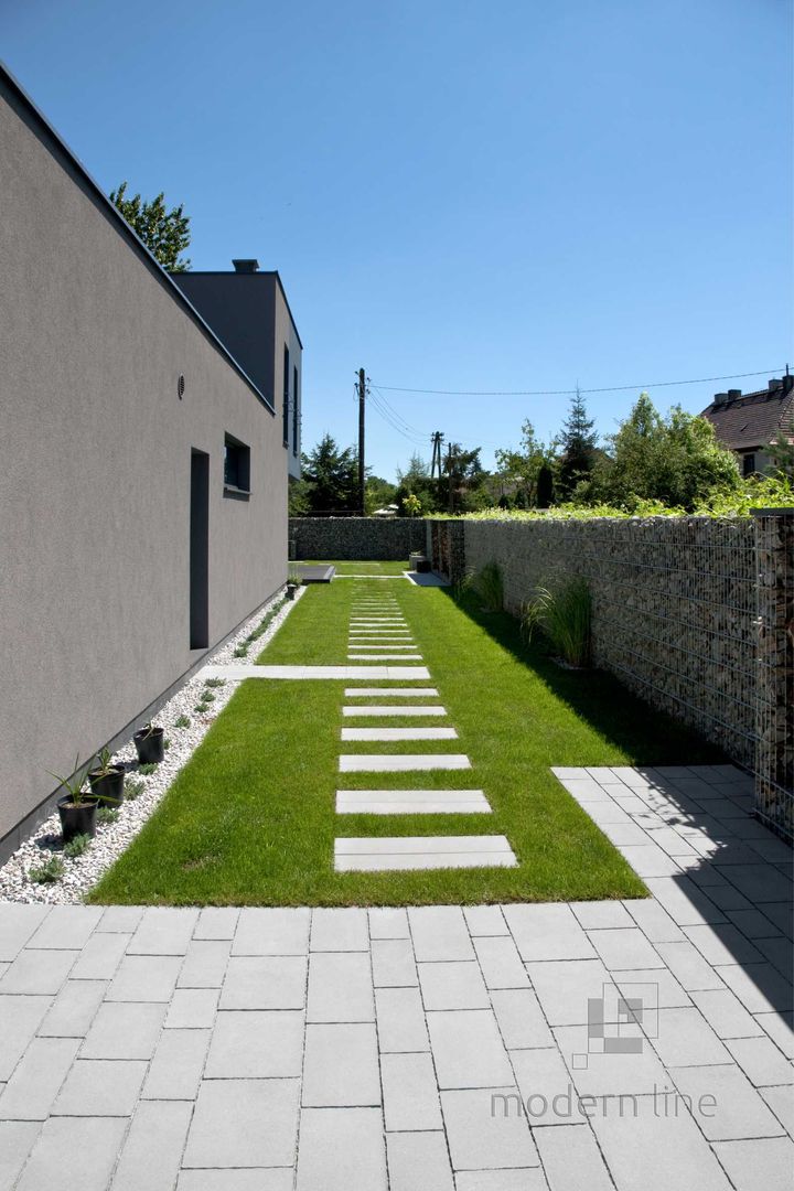 Nowoczesne nawierzchnie - taras i ogród, Modern Line Modern Line Jardins modernos