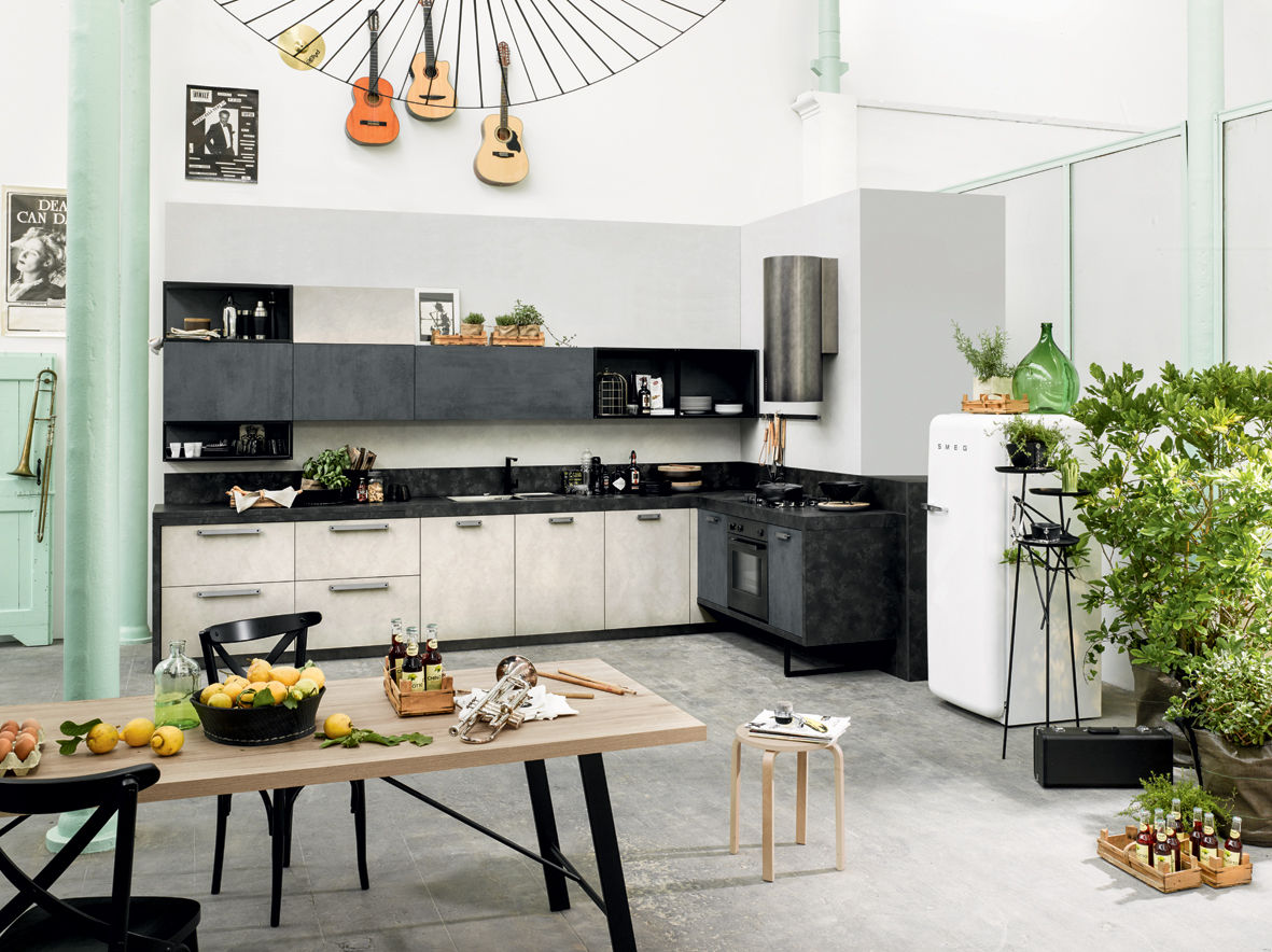 Spring Urban: the industrial style by Dibiesse, Dibiesse SpA Dibiesse SpA Cocinas de estilo industrial Almacenamiento