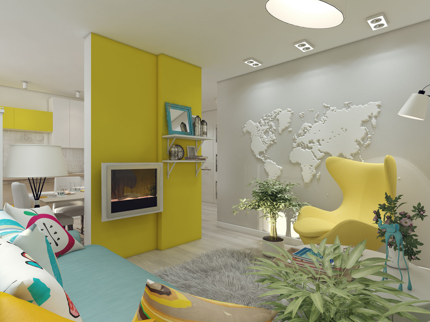 Дизайн-проект в ЖК Миргород, Details, design studio Details, design studio Living room