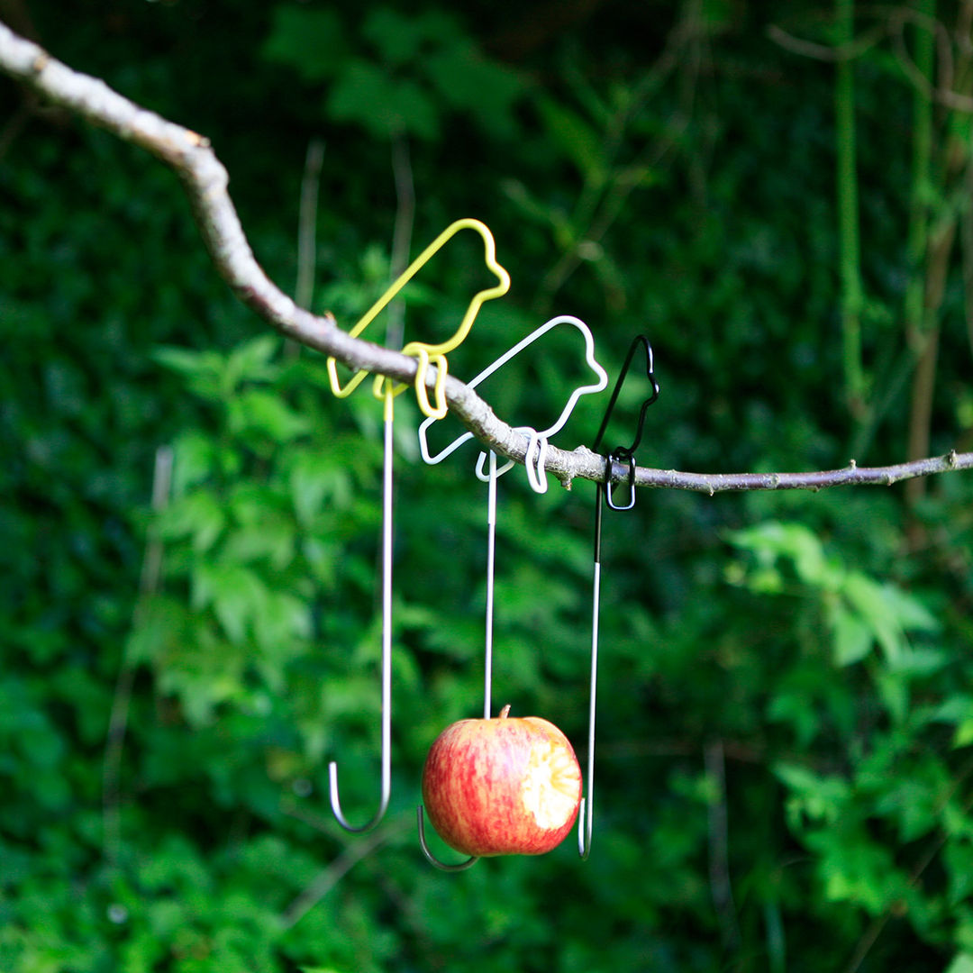 Wire Frame Bird Feeders, Green & Blue Green & Blue Modern garden Accessories & decoration