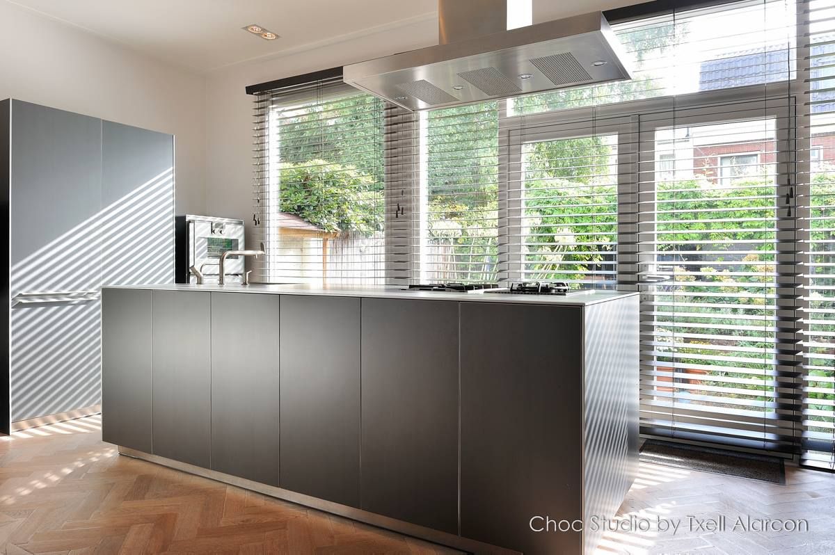 stadswoning met spicy details, choc studio interieur choc studio interieur Modern kitchen