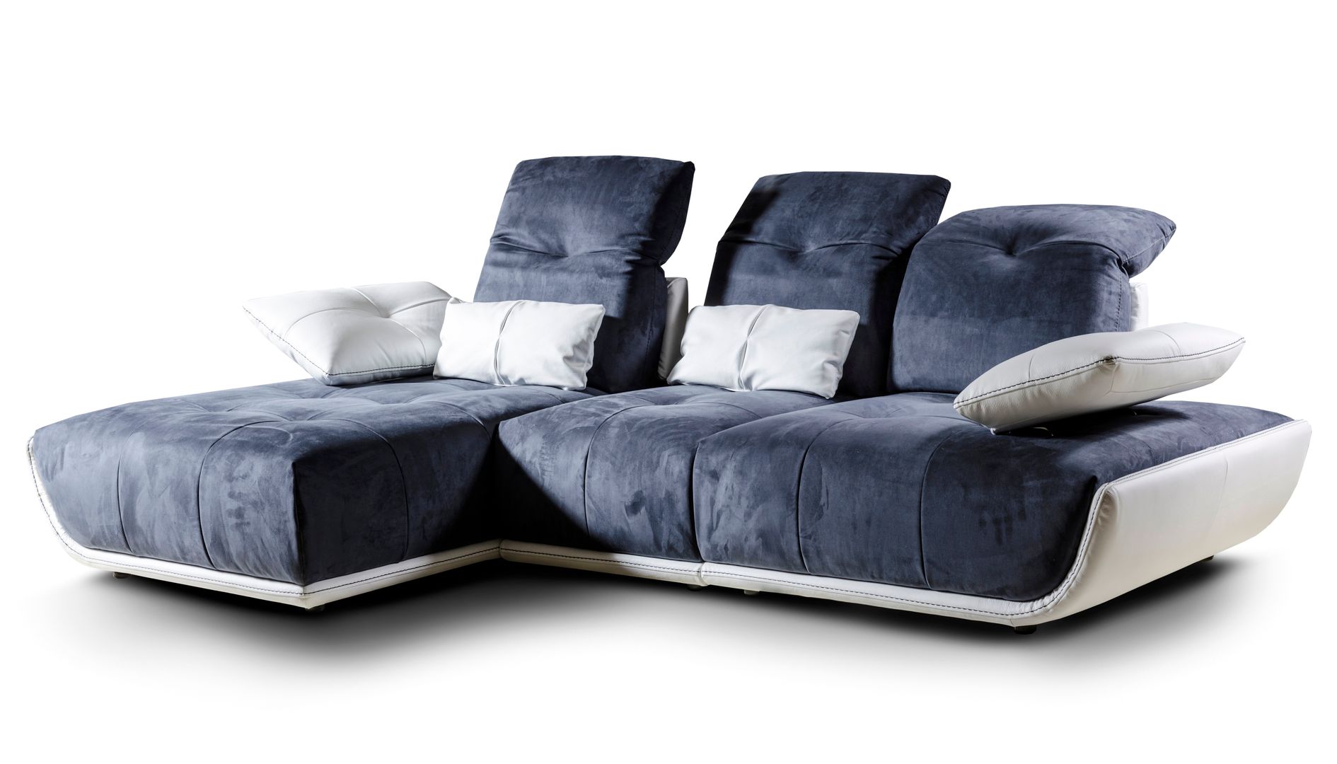 Narożniki marki Nieri, Italian Style Italian Style Modern living room Leather Grey Sofas & armchairs