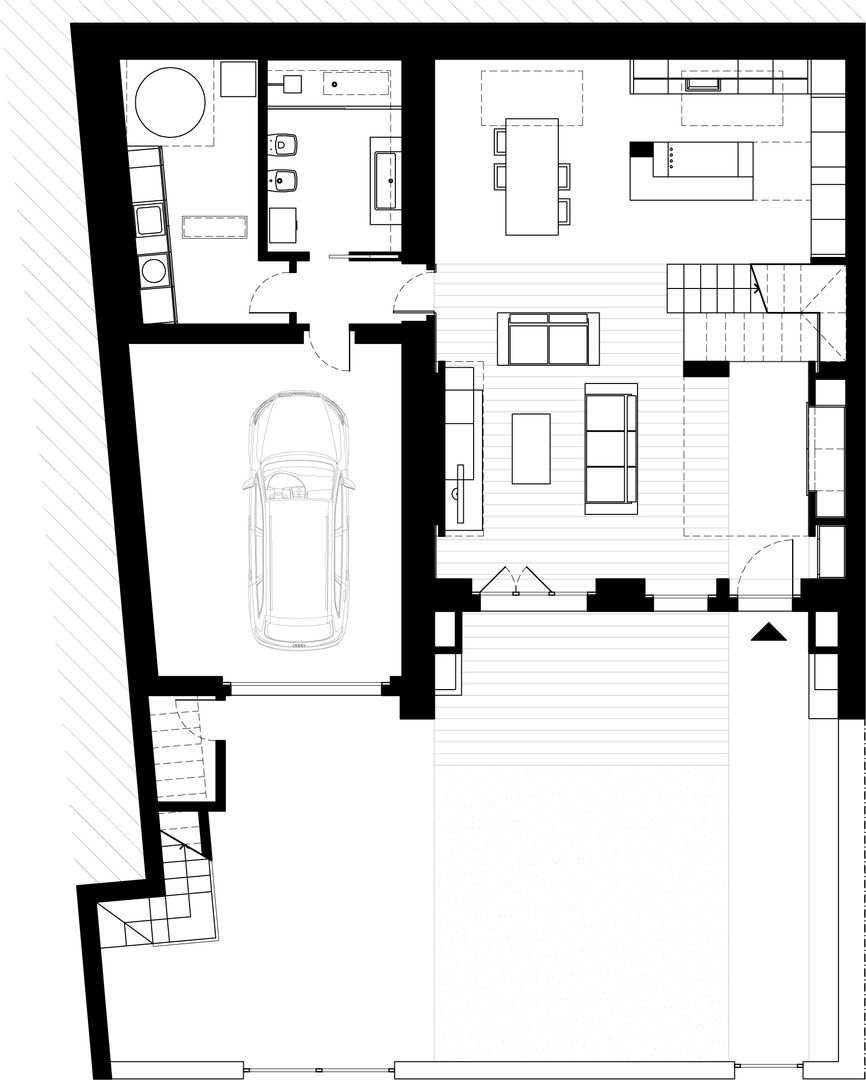 house r_p, Federico Pisani Architetto Federico Pisani Architetto Moderne woonkamers