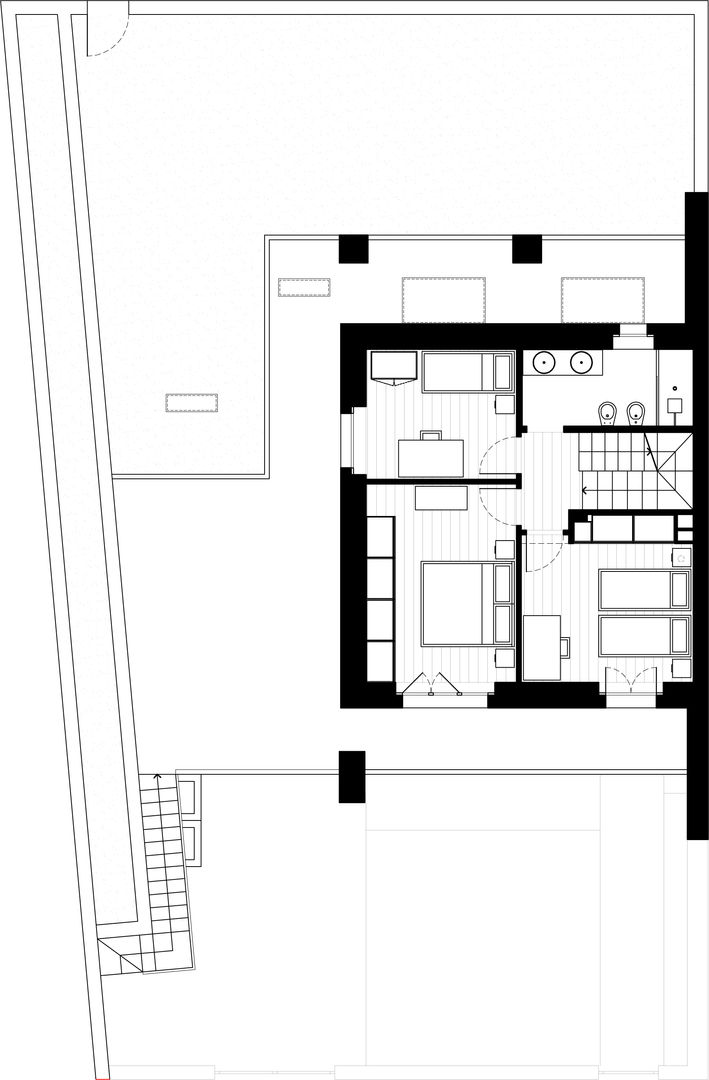 house r_p, Federico Pisani Architetto Federico Pisani Architetto Спальня в стиле модерн