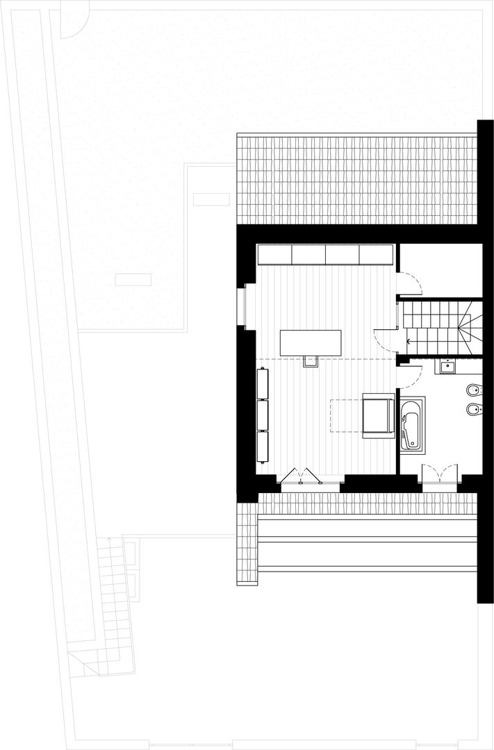 house r_p, Federico Pisani Architetto Federico Pisani Architetto モダンデザインの 書斎