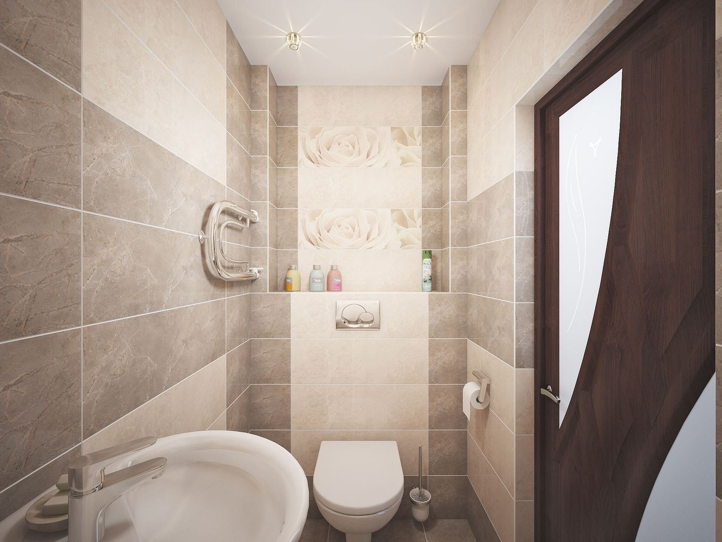 Дизайн проект дома - 2 этаж - 106,9 м2, Artstyle Artstyle Bathroom