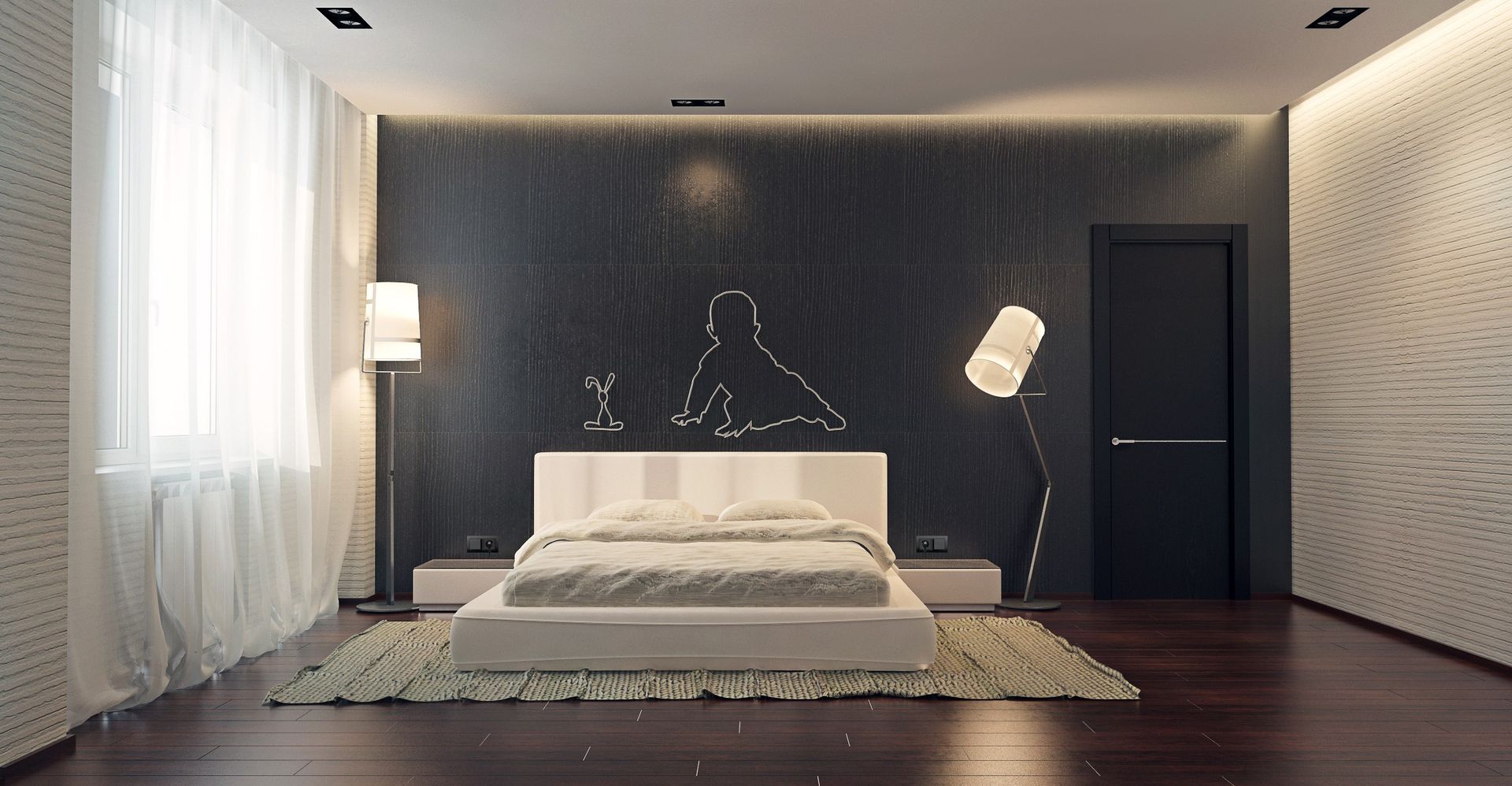Японский минимализм, BIARTI - создаем минималистский дизайн интерьеров BIARTI - создаем минималистский дизайн интерьеров غرفة نوم