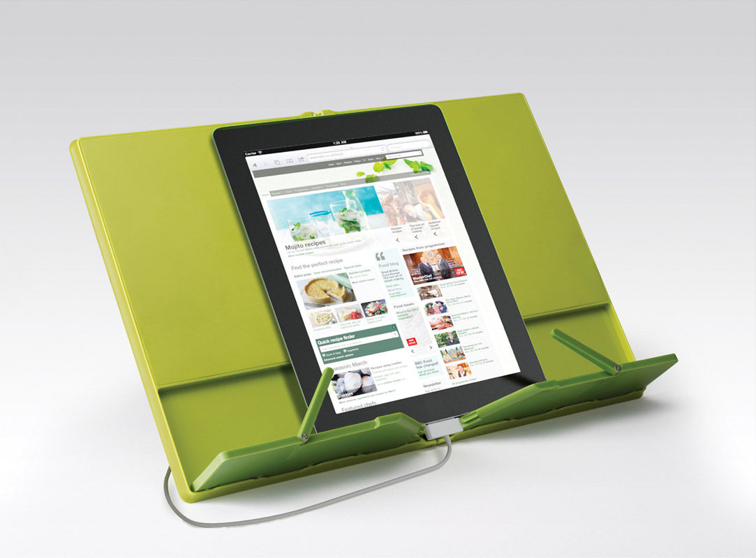 Подставка для кулинарной книги CookBook™ складная зеленая Enjoyme Кухня в классическом стиле Пластик Аксессуары и текстиль