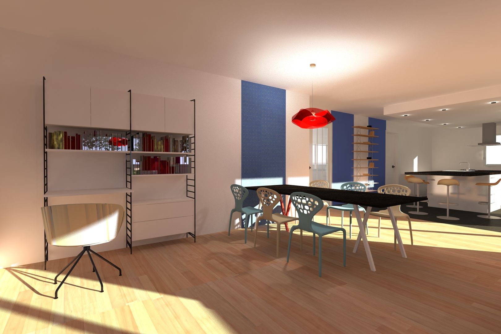 AMENAGEMENT INTERIEUR #010, HOME LAB' HOME LAB' Skandinavische Esszimmer