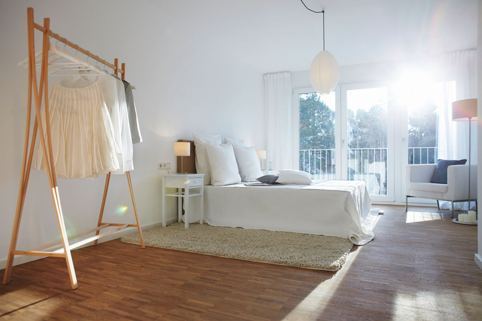 Musterwohnung, Home Staging Bavaria Home Staging Bavaria Kamar Tidur Modern Kayu Wood effect Wardrobes & closets