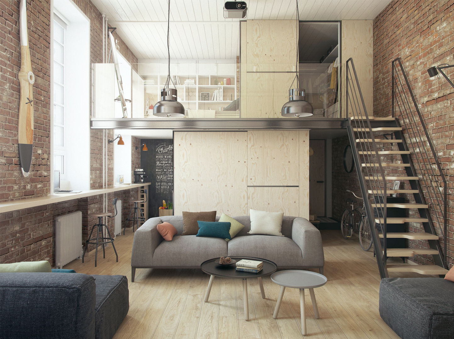 Haruki's apartment, The Goort The Goort Livings de estilo industrial