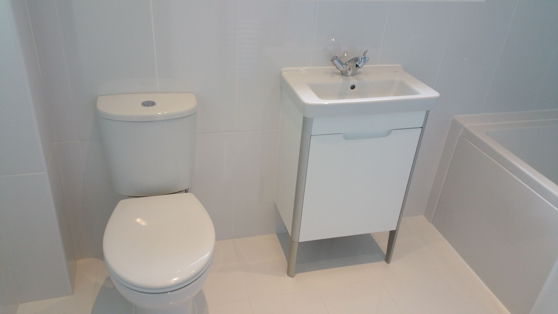 Toilet & Sink - After Replace Your Bathroom