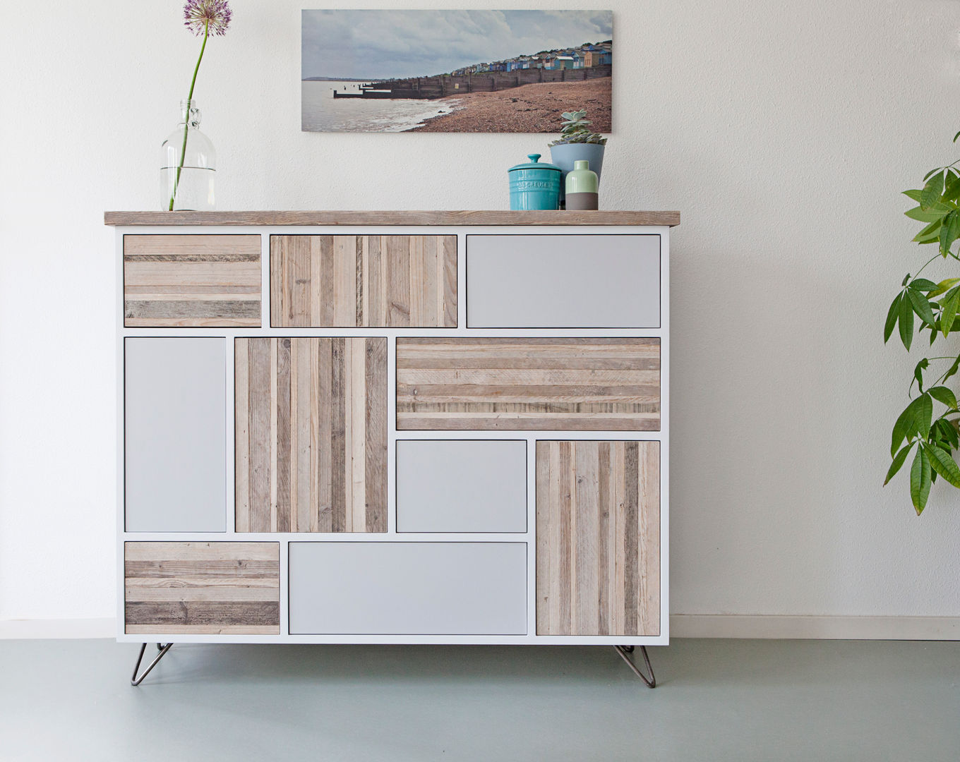 No.11 'The stripwood series' James Allworthy Scandinavian style dining room Wood Wood effect Dressers & sideboards