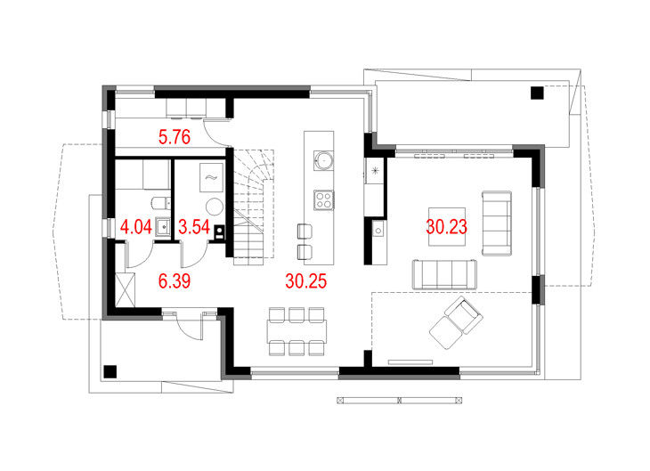 modern oleh Majchrzak Pracownia Projektowa, Modern