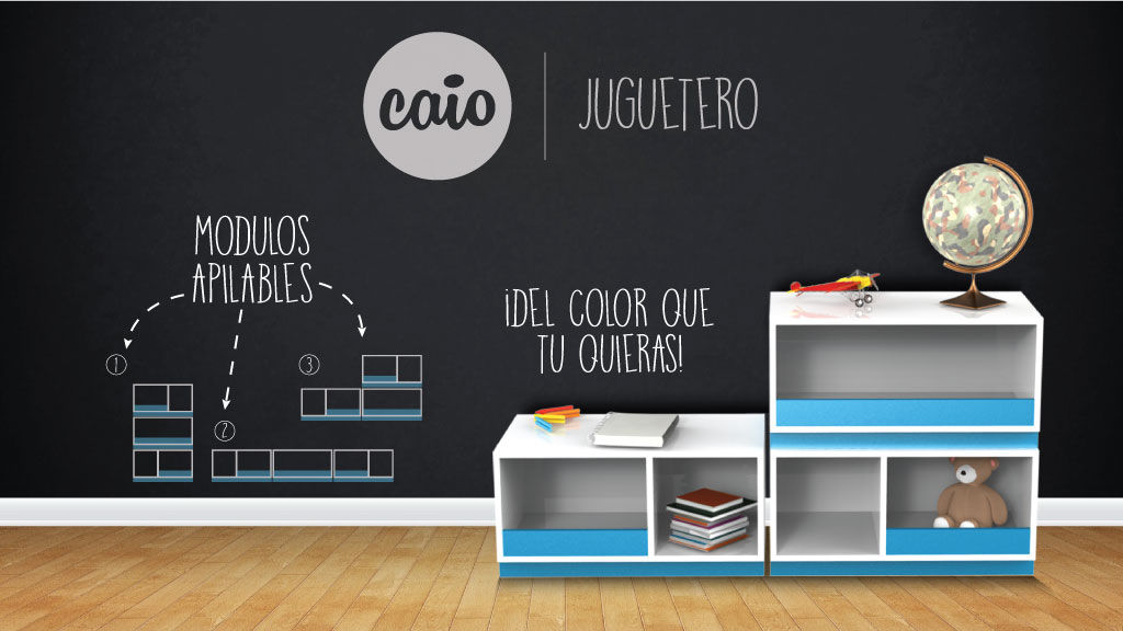 Juguetero modular, Caio Espacios Infantiles Caio Espacios Infantiles Nursery/kid’s room Storage