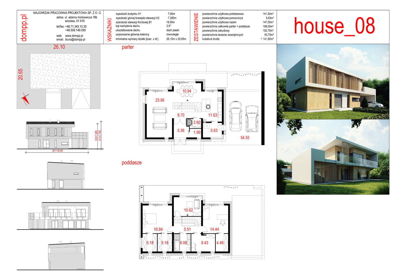 Karty projektów domów z www.dompp.pl homify