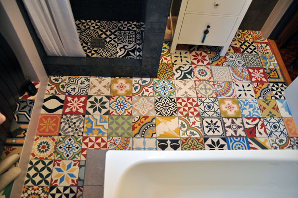 Marokkaanse cementtegels van Articima - Patchwork, Articima Articima Mediterranean style bathrooms