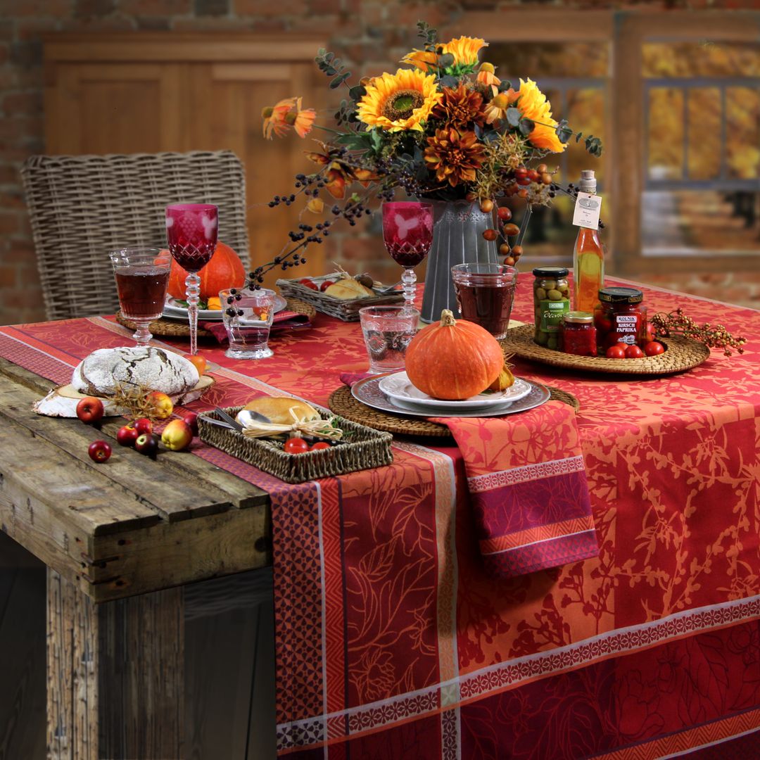 Willkommen Herbst - die neue Tischwäsche-Kollektion von Sander, Sander Tischwäsche Sander Tischwäsche Country style dining room Textile Amber/Gold Accessories & decoration