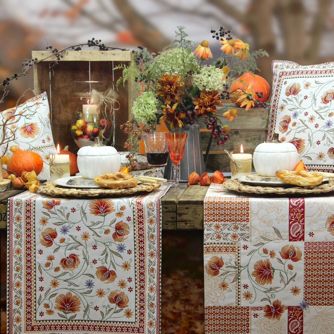 Willkommen Herbst - die neue Tischwäsche-Kollektion von Sander, Sander Tischwäsche Sander Tischwäsche Country style dining room Textile Amber/Gold Accessories & decoration