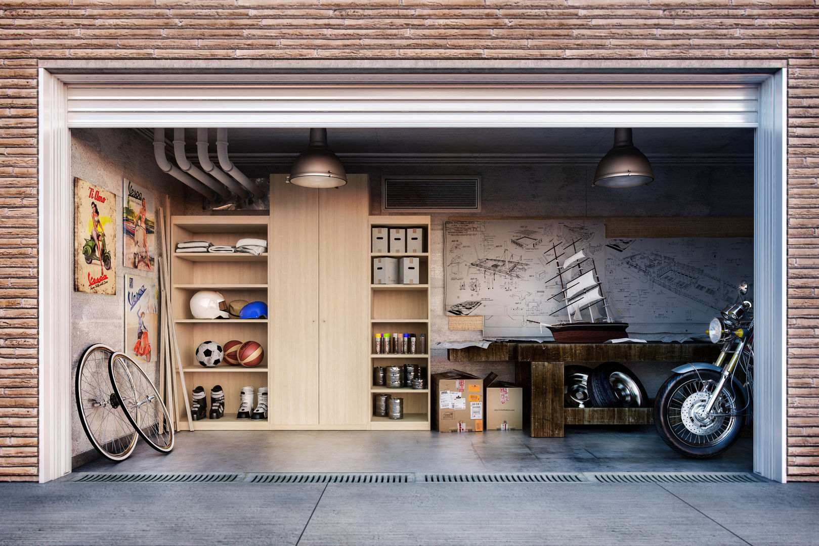 Catalogo Furlan Mobili: Una piccola selezione di armadi, de-cube de-cube Modern garage/shed Garages & sheds