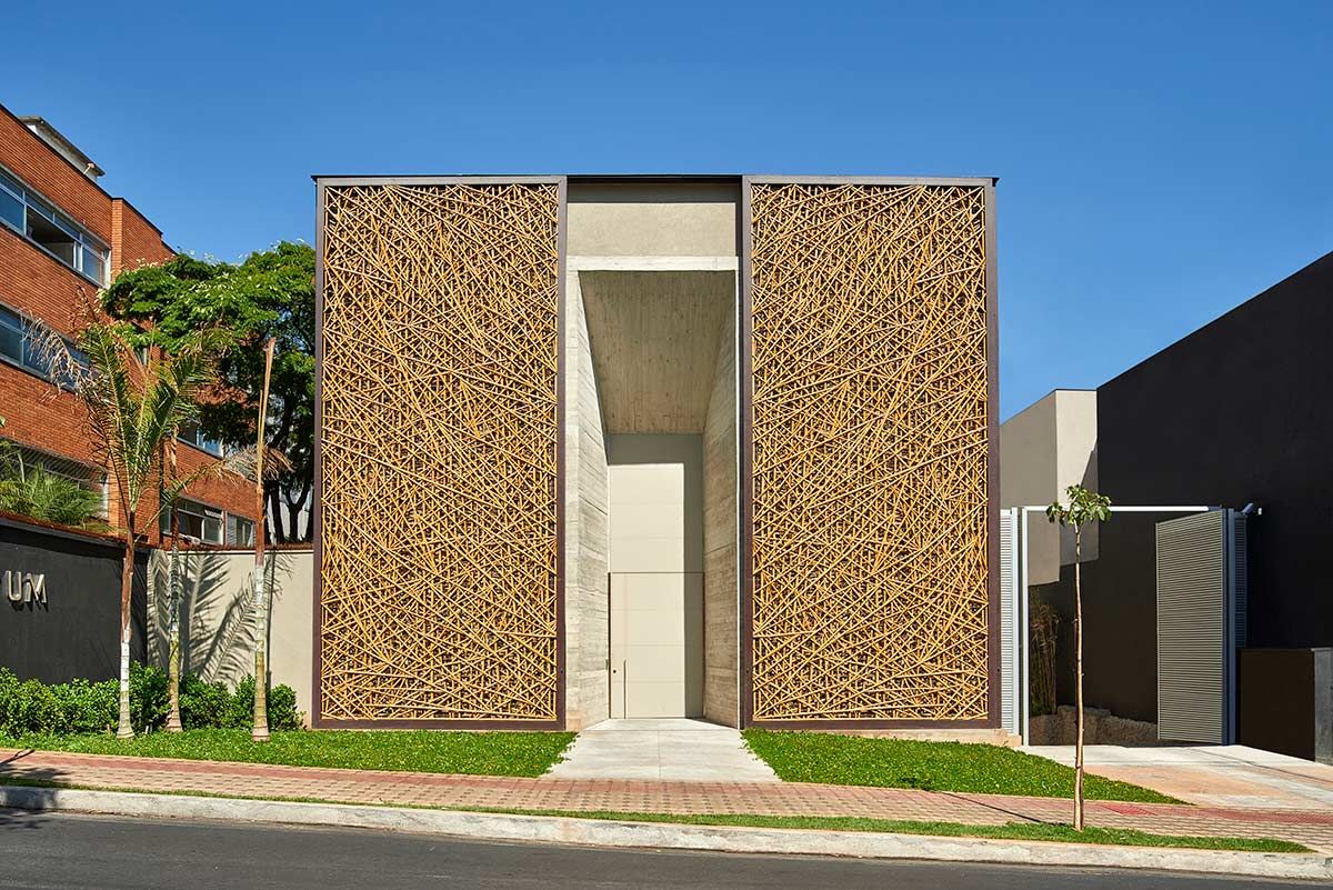 loja TETUM, BAMBU CARBONO ZERO BAMBU CARBONO ZERO Pasillos, vestíbulos y escaleras de estilo moderno Bambú Verde