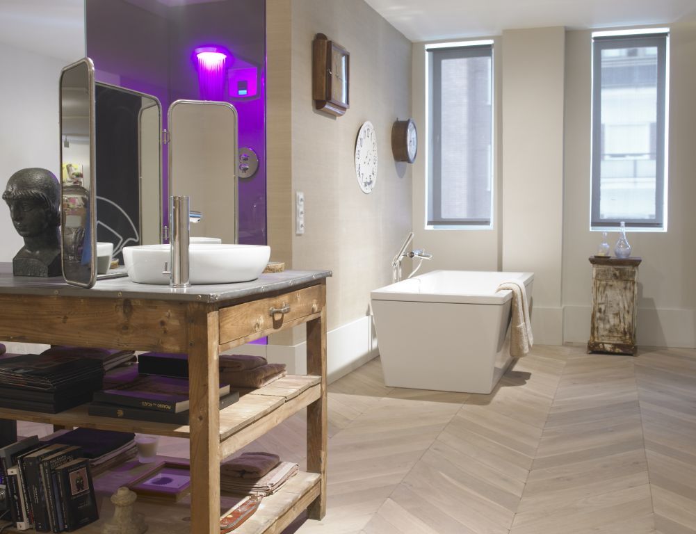 Suite en Tibeca - Madrid, Fontini Fontini 現代浴室設計點子、靈感&圖片