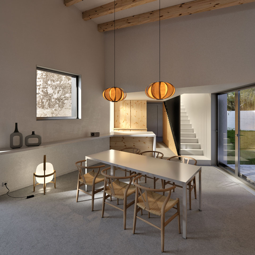 Vivienda unifamiliar en Viladecavalls, Graph Visual Studio Graph Visual Studio Mediterranean style dining room