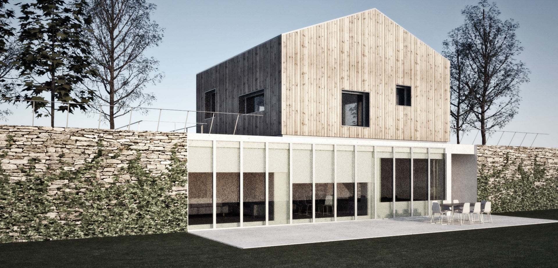 Ampliamento di un'abitazione, AM3 Architetti Associati AM3 Architetti Associati Modern home Wood Wood effect