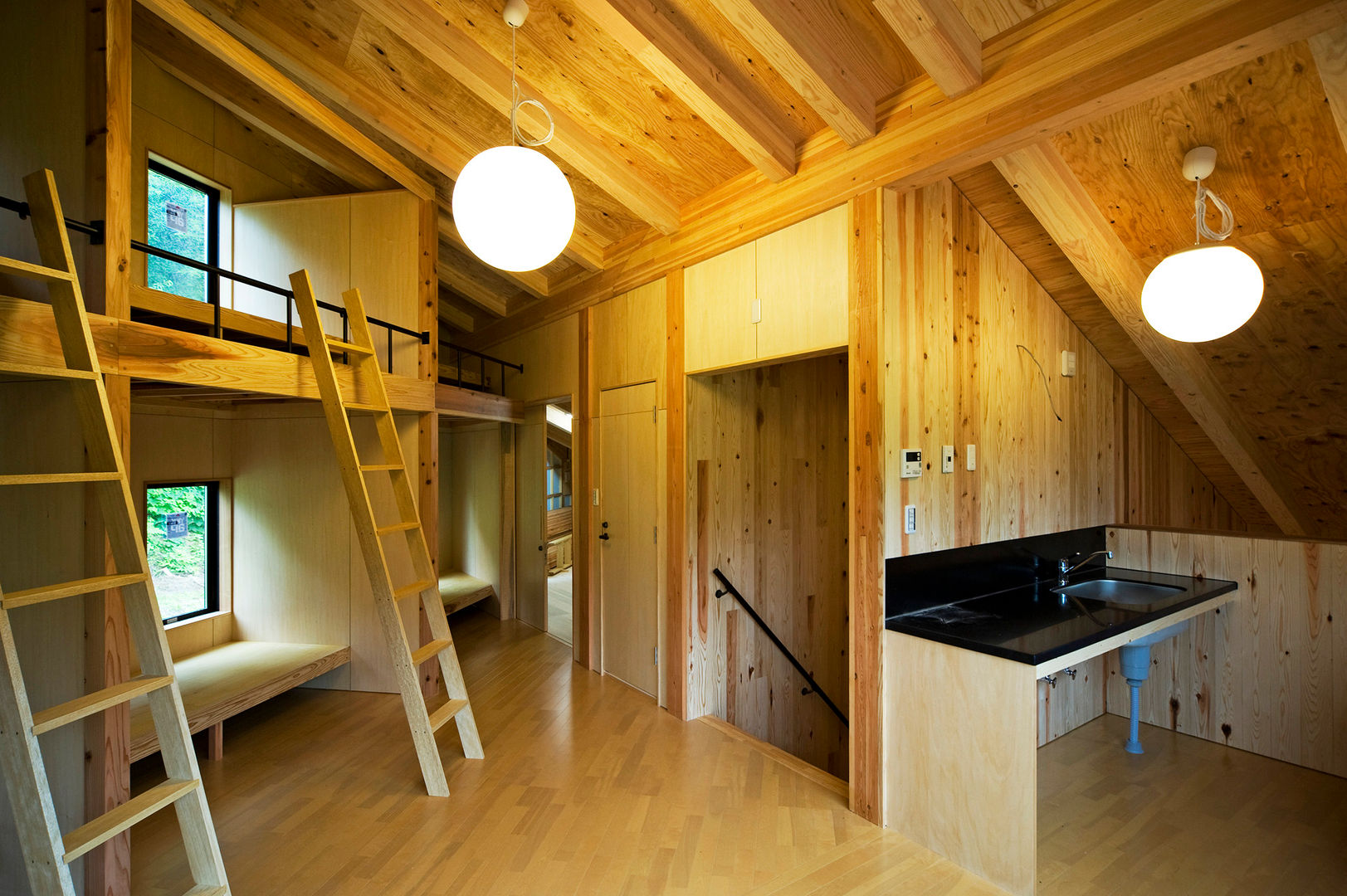 オーストラリア・ハウス, 山本想太郎設計アトリエ 山本想太郎設計アトリエ ห้องนอน ไม้ Wood effect