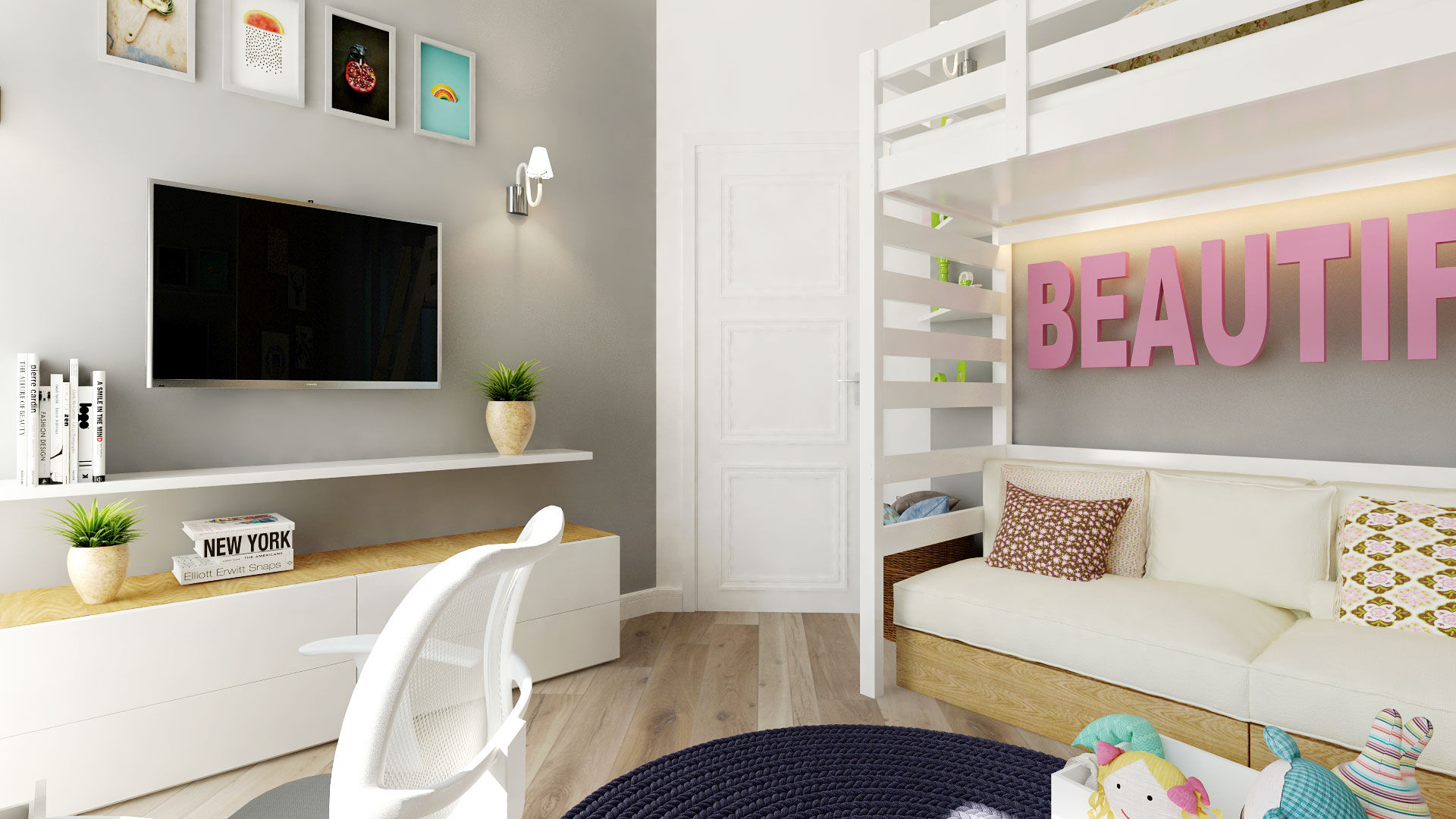 homify Chambre d'enfant industrielle