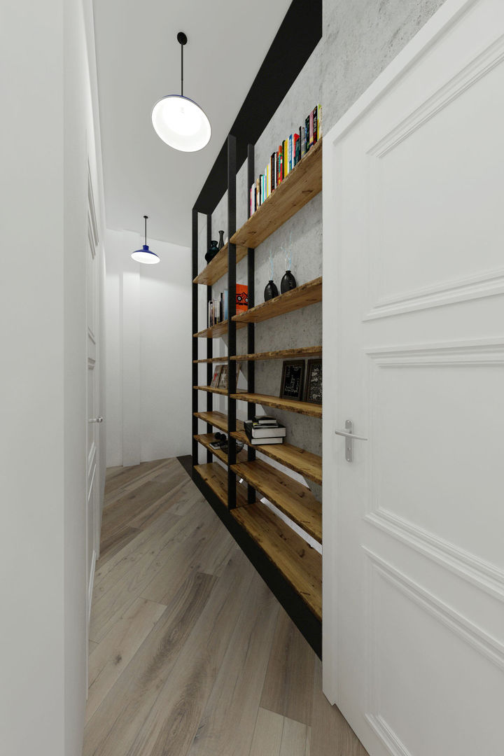 homify Industrial style corridor, hallway and stairs