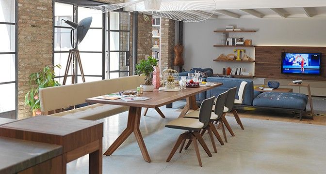 Team7 Yps, Design Lounge Hinke Wien Design Lounge Hinke Wien Modern dining room Wood Wood effect Tables