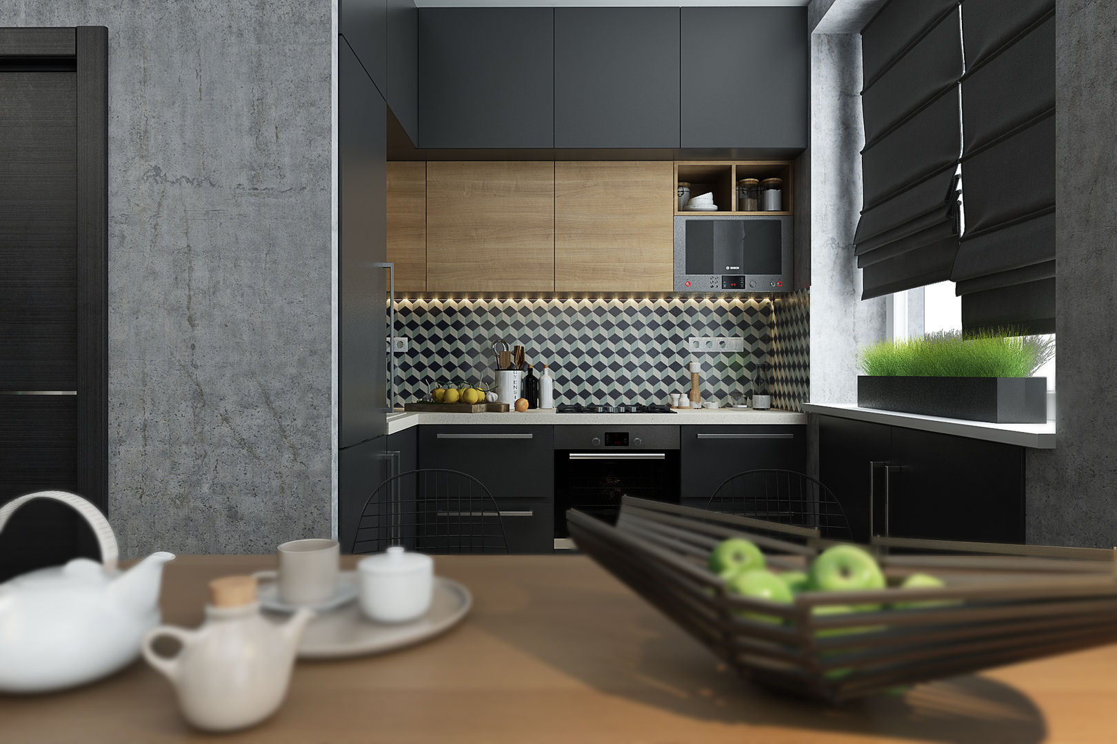 Квартира-студия для молодой пары, Solo Design Studio Solo Design Studio Scandinavian style kitchen
