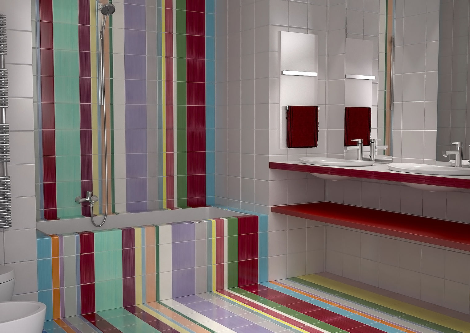 Ambiente Bagno, CERAMICHE MUSA CERAMICHE MUSA Ванная комната в стиле модерн Керамика