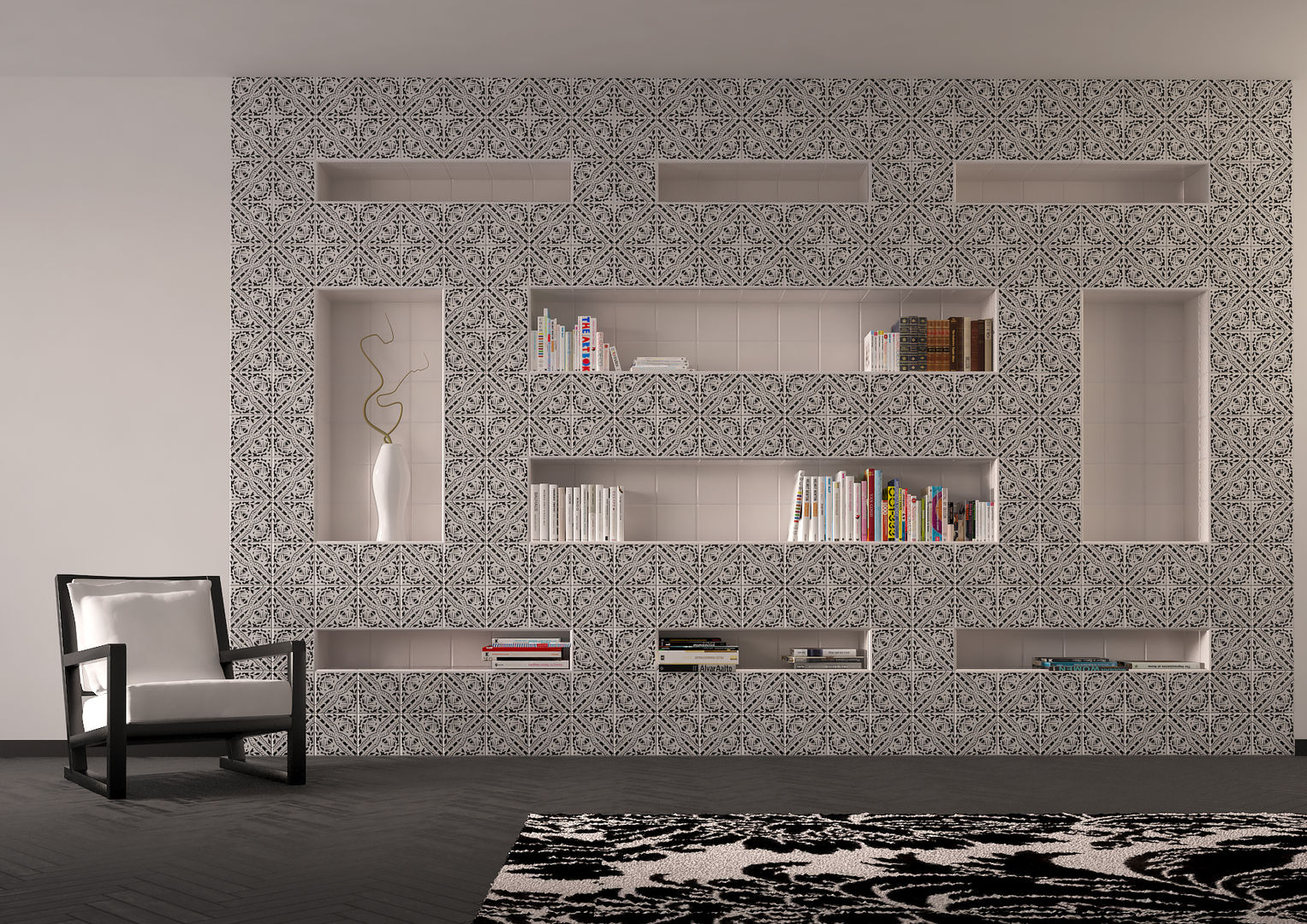 Ambiente Soggiorno e Sala Pranzo, CERAMICHE MUSA CERAMICHE MUSA Study/office سرامک