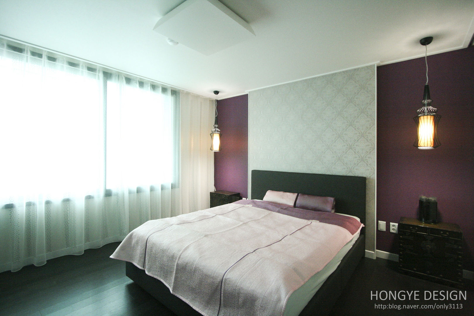 고가구의 적절한 배치, 오리엔탈 느낌의 32py 인테리어, 홍예디자인 홍예디자인 Asian style bedroom