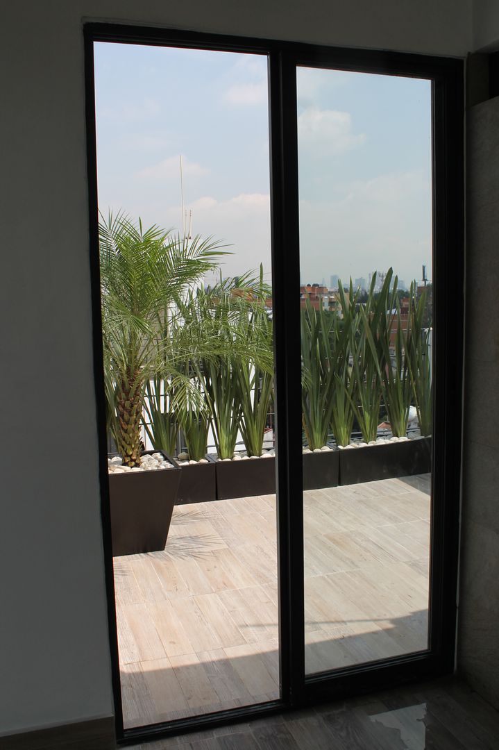 Increibles Roof Gardens, F.arquitectos F.arquitectos Modern Balkon, Veranda & Teras