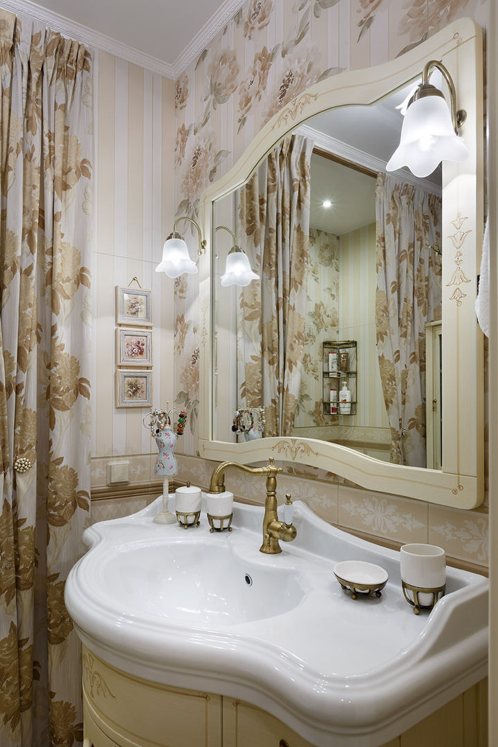 квартира на ВО, Галерный проезд д.5., Valeria Ganina Valeria Ganina Classic style bathroom