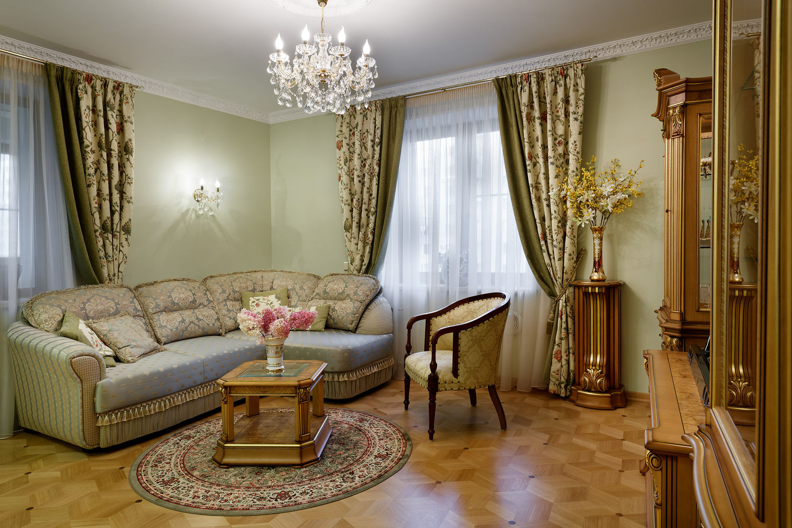 квартира на ВО, Галерный проезд д.5., Valeria Ganina Valeria Ganina Living room