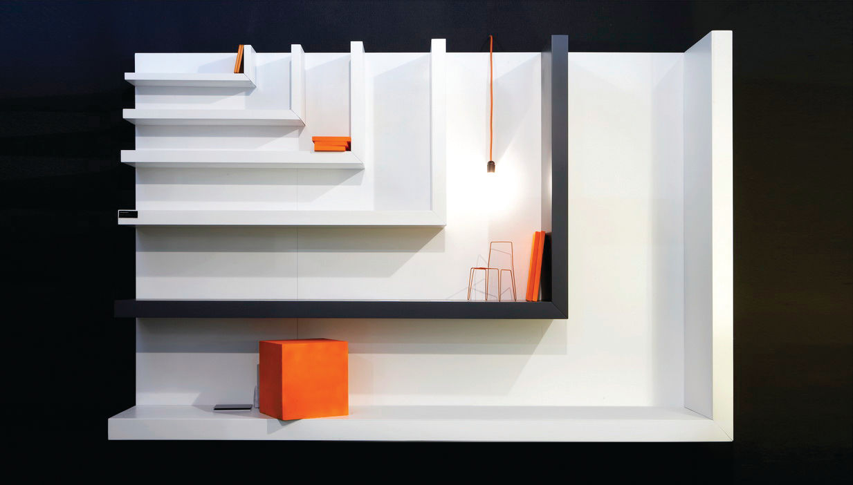 ​GRAPHIC FURNITURE, LUIGI SEMERARO design LUIGI SEMERARO design Modern living room Shelves