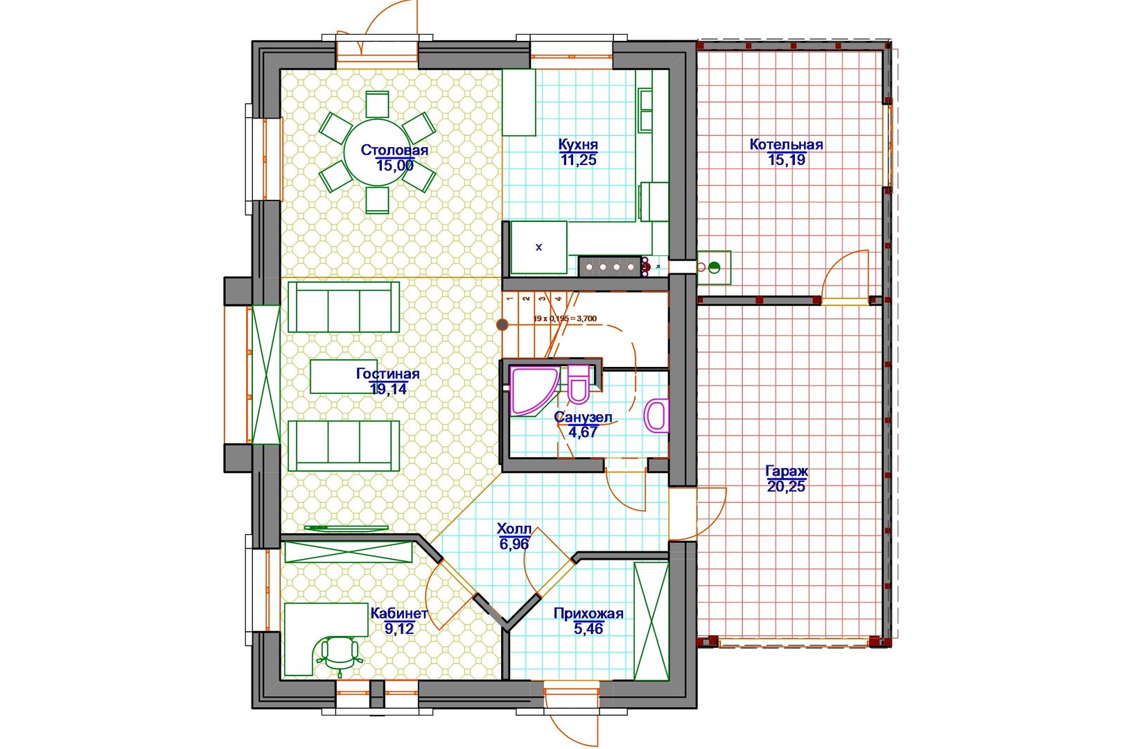 Солнечный энергоэффективный дом 8х12 | homify