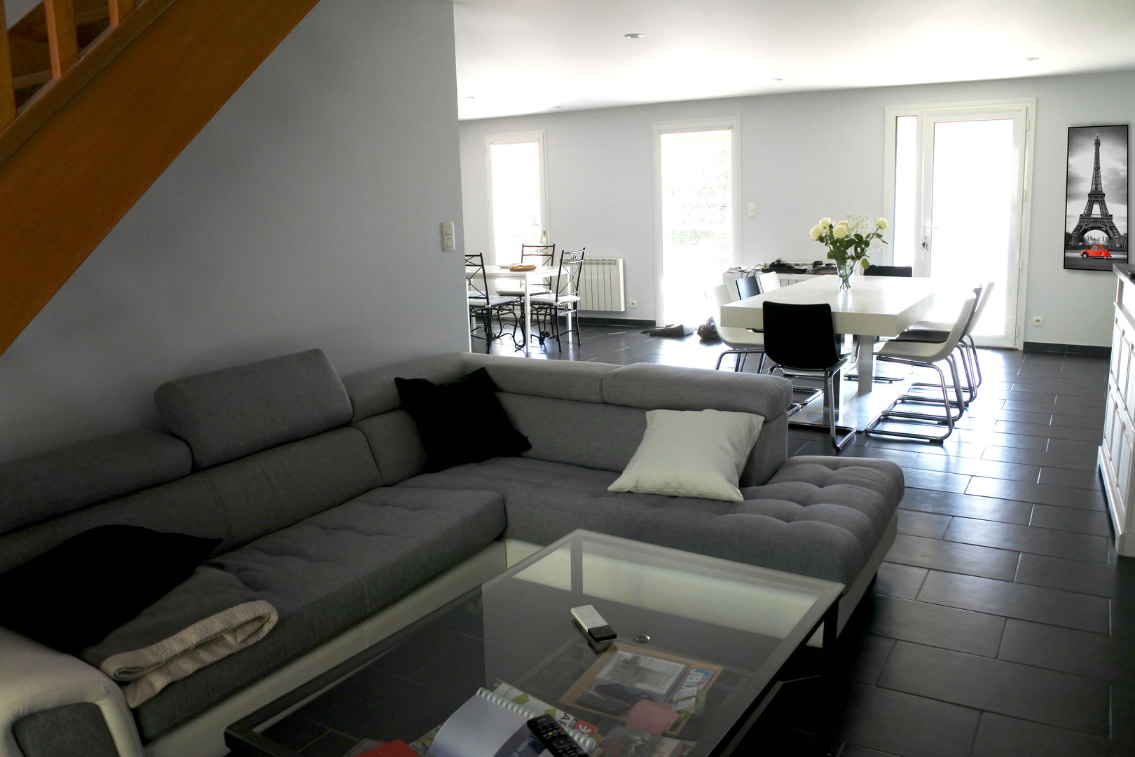 Réaménagement de maison., X-ACT DESIGN X-ACT DESIGN Modern Living Room