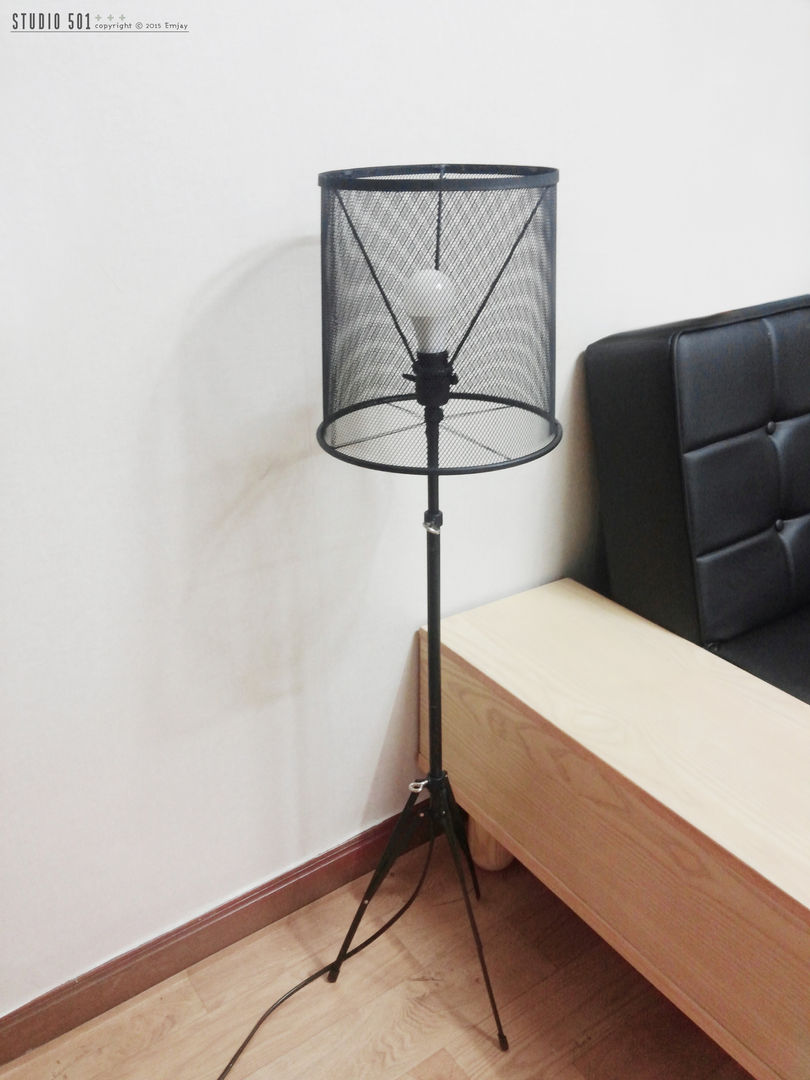 DIY 조명 만들기 , Studio501 Studio501 Phòng khách phong cách công nghiệp Lighting