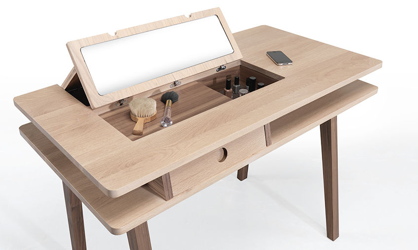 LEI DESK/DRESSING TABLE Wewood - Portuguese Joinery Casas ecléticas Madeira maciça Multicolor Acessórios e Decoração