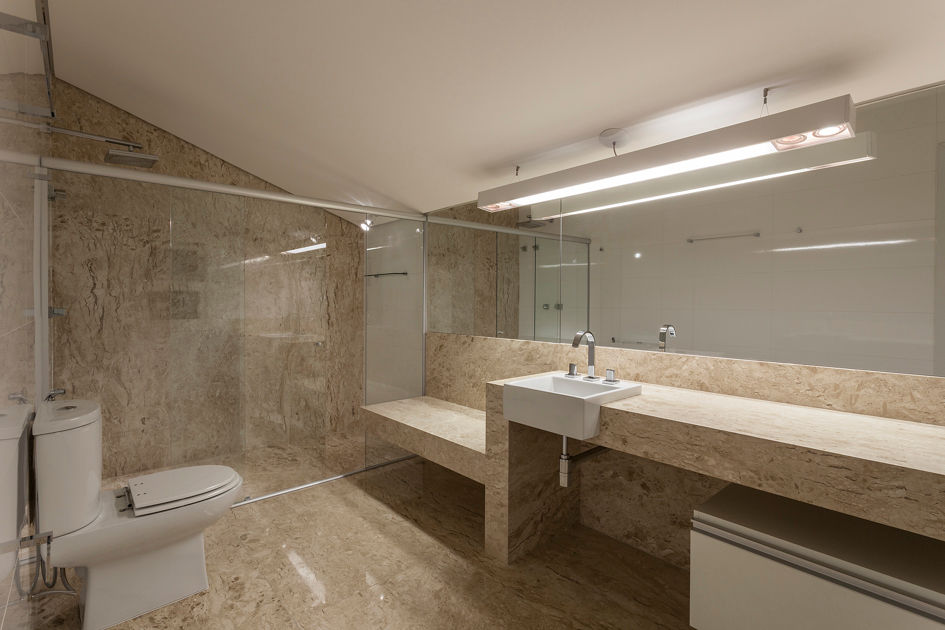 Residência Planalto, Estela Netto Arquitetura e Design Estela Netto Arquitetura e Design Modern bathroom