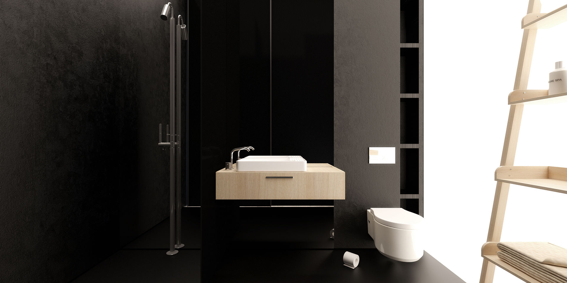 ik1-house, IGOR SIROTOV ARCHITECTS IGOR SIROTOV ARCHITECTS Minimalist style bathroom