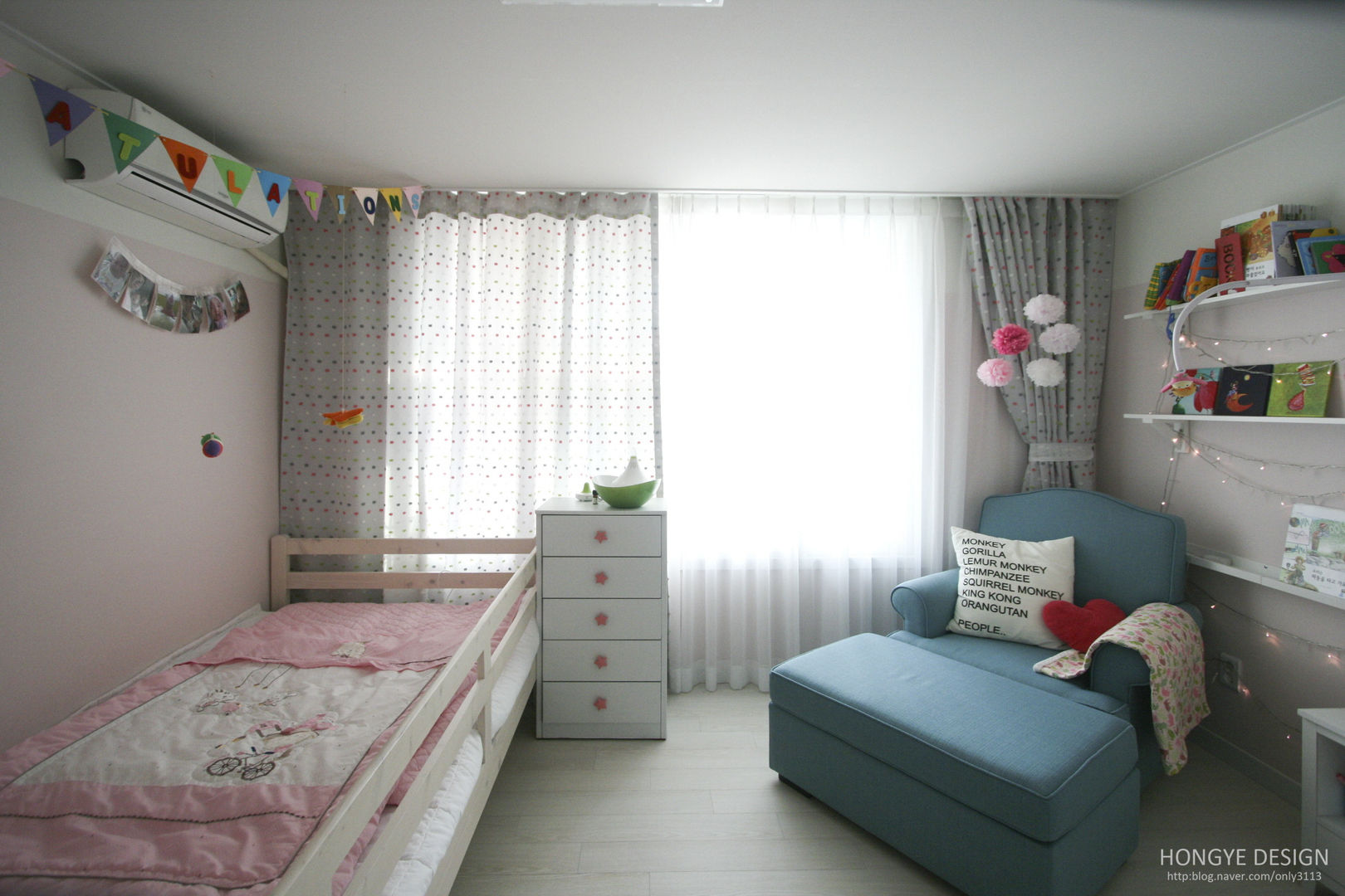 파스텔톤의 따뜻한 신혼집 _ 33py, 홍예디자인 홍예디자인 Habitaciones para niños de estilo escandinavo